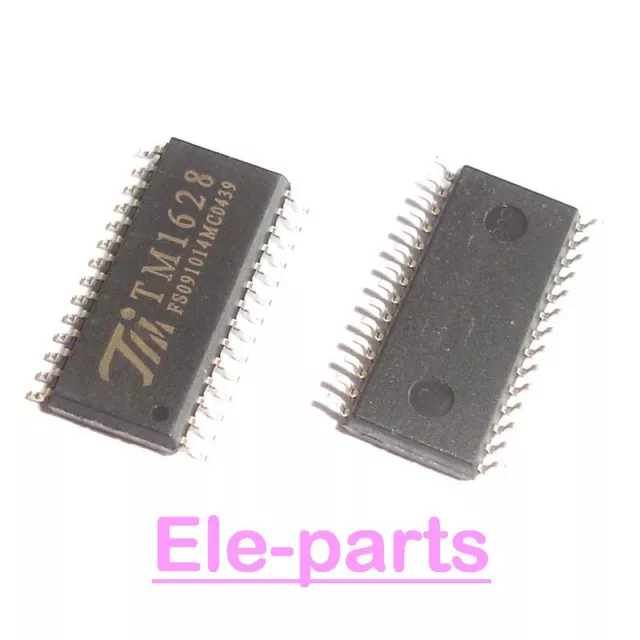 10 PCS TM1628 SOP-28 LED CLK STB DIN DOUT RC IC SMD-28  CMOS Technology