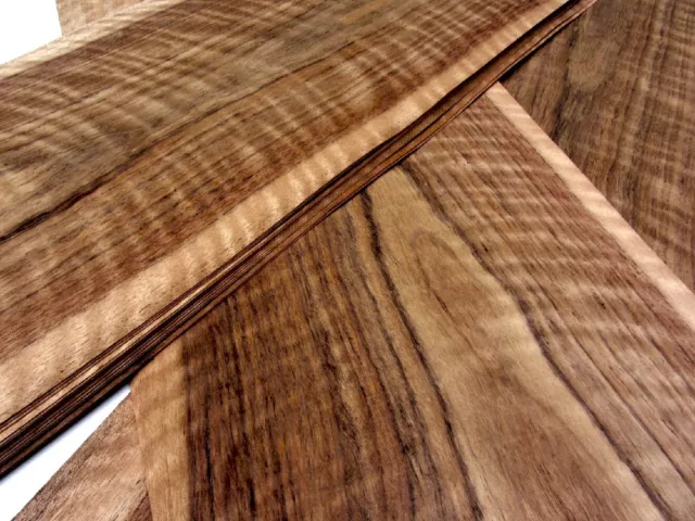 6x AMAZAKOUE-OVANGKOL RIEGEL FURNIER Edelholz Holz Design Dekor Maser Platten