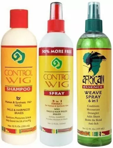 African Essence Wig Spray/Shampoo/Braid/Weave Spray/Spritz Full Range