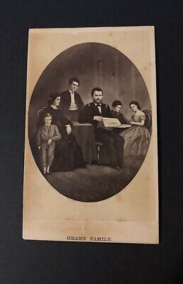 CDV, " Grant Family",General Grant and Family Civil War Era, Photo of a Portrait