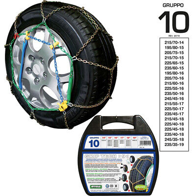 Gruppo 9.5 9 mm Cora Cora GDO1421095 Catene da Neve per Auto Cora "X9" 