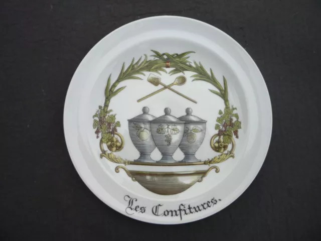 Assiette A Dessert  ¤  Porcelaine D'auteuil  ¤  Les Confitures  ¤