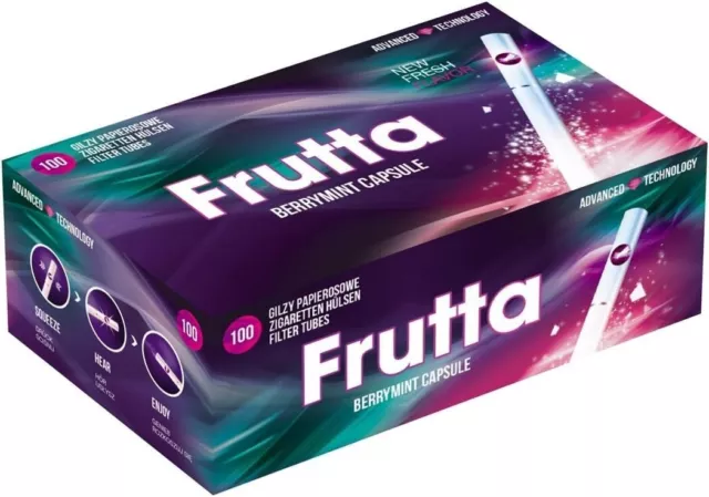 500 TUBES FRUTTA BERRY MINT - Cigarettes avec Filtre - 5 X 100 Fruit des bois