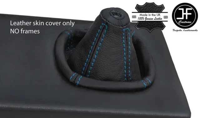 Blue Stitching Real Leather Manual Gear Gaiter Fits Lancia Montecarlo Scorpion