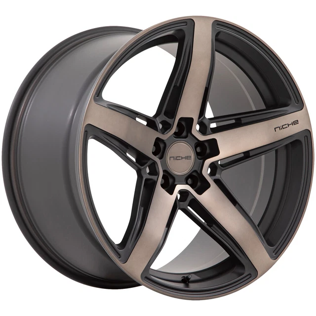 Niche M271 Teramo 18x8 5x120 +40mm Black/Tint Wheel Rim 18" Inch