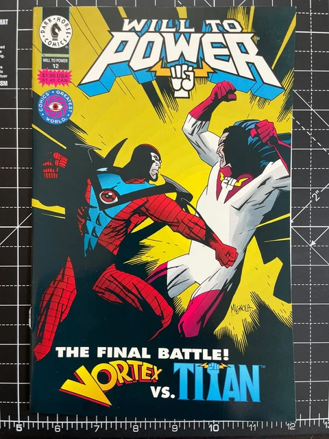 💥👊🏻 WILL TO POWER #12 Dark Horse Comic's Greatest World 1994 High Grade👊🏻💥
