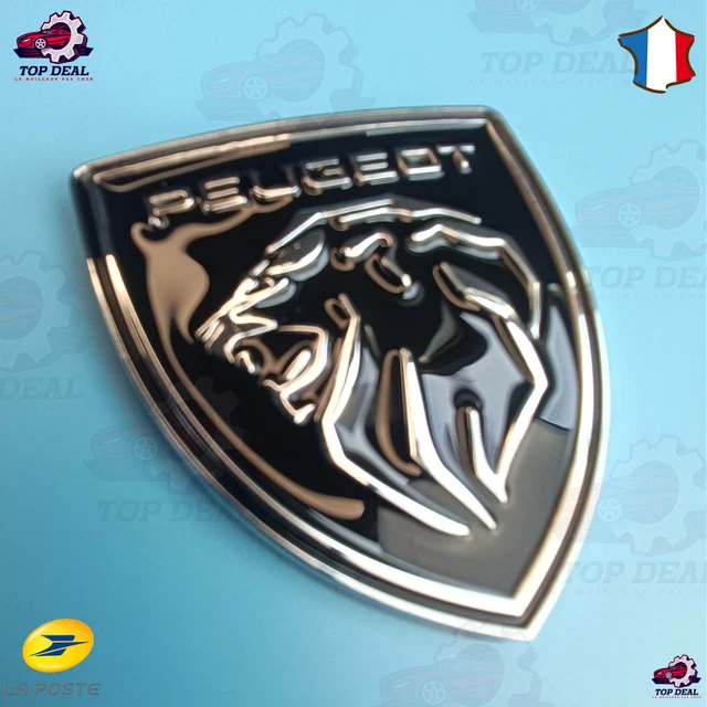 Autocollant Logo 3D Pour Peugeot 308 SW (2017-2021) - Décoration Extérieure, Métallique, Facile à Coller