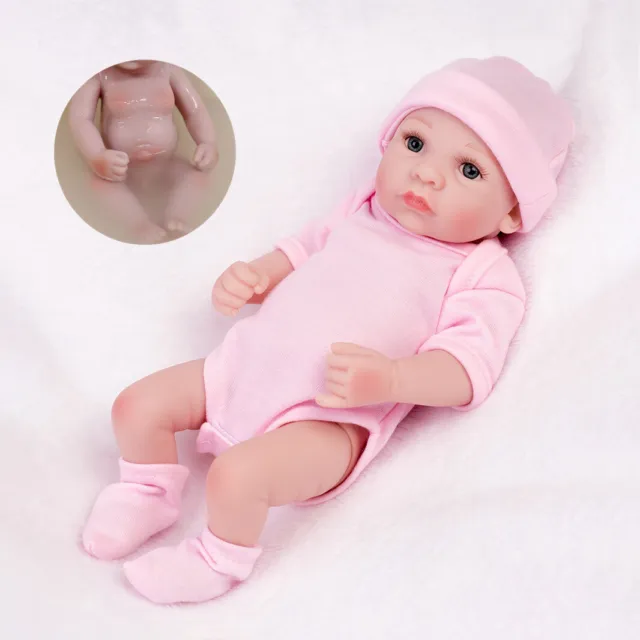 Realistic Reborn Baby Dolls Full Body Vinyl Silicone Lovely Newborn Girl Xmas