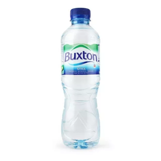 Buxton Natural Still Mineral drinking Water 500ml pack of 12