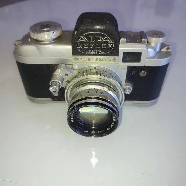 Reflex 35 Mm Vintage Appareil Photo ALPA Reflex 6d Avec Objectif Kern-Switar 50mm F/1.8 - Occasion, Suisse Levure Alsa