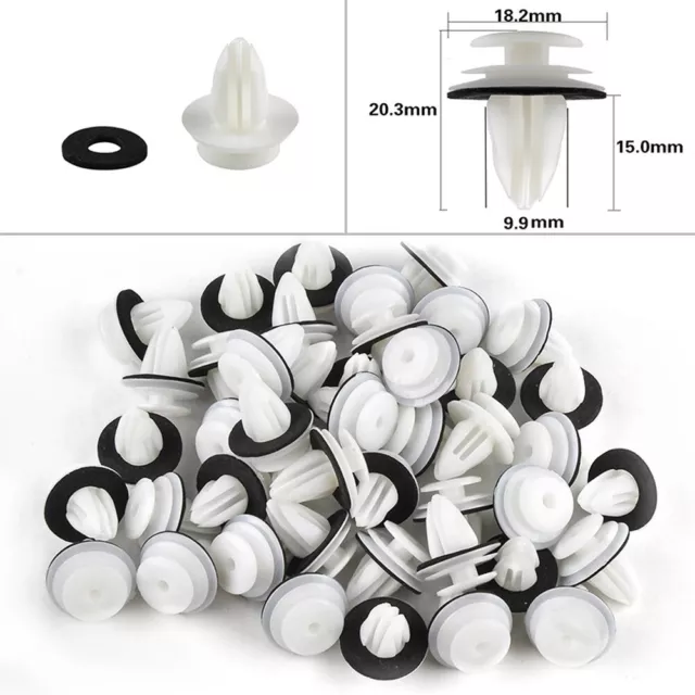 100pcs Auto Clip Fissaggio Porta Pannello Paraurti Interno Fender Vite Spingere