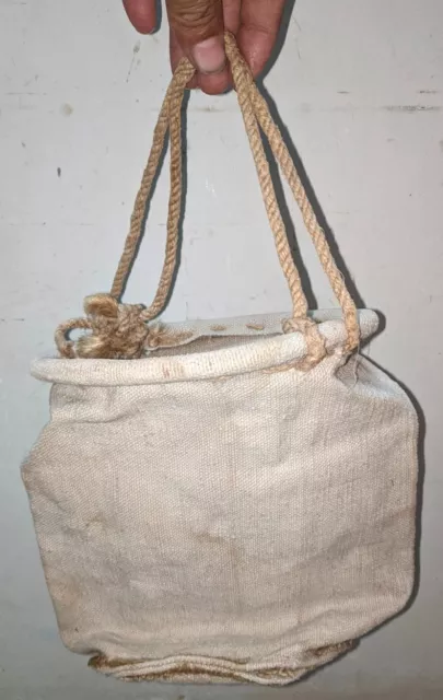 Vintage Old Collectible Textile Cotton Water Storage Bag Desert Rajasthan