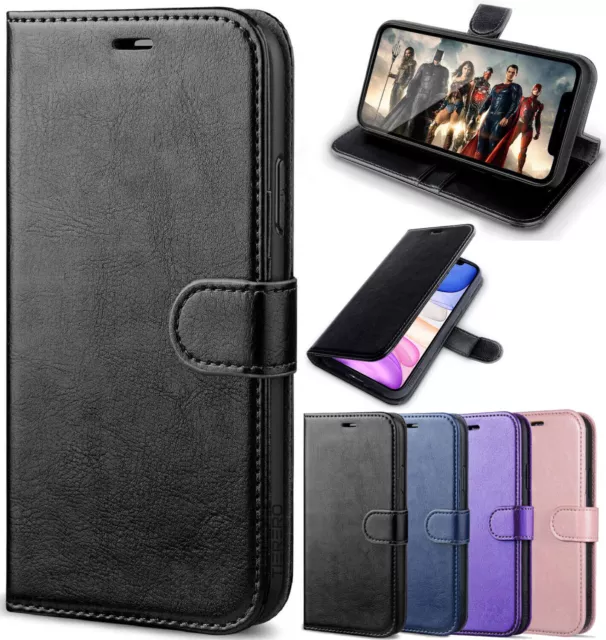 PU Leather Flip Wallet Case For iPhone 14 Pro Max 15 13 Pro 12 8 7 6+ XR SE 2022