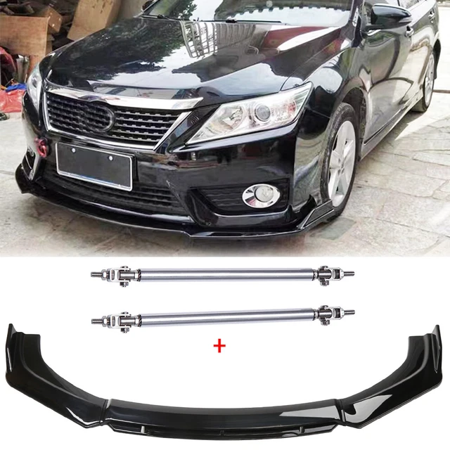 FRONT BUMPER LOWER Lip Spoiler Splitter Body Kit +Strut Rods For Toyota