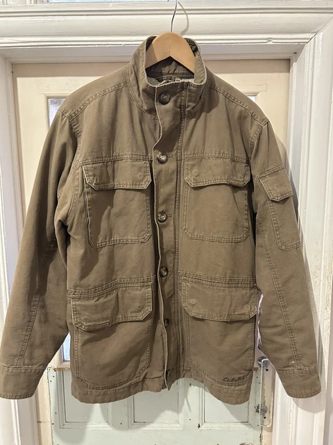 CABELAS COAT JACKET Wool Lined Medium M Vintage 90s Workwear