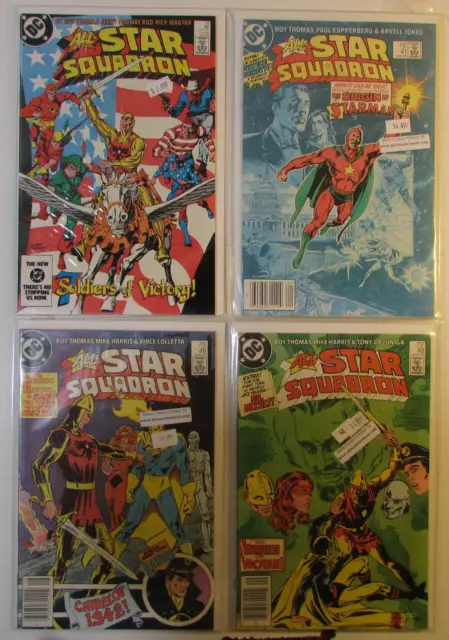 All-Star Squadron Lot of 4 #29,41,48,49 DC Comics (1984) 1st Print Comic Books