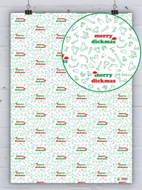 Qualità divertente sfacciata Brainbox caramelle Natale confezione regalo di Natale carta da imballaggio