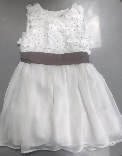 Girls Ivory Party Occasion Dress M&S Age 3-4 years