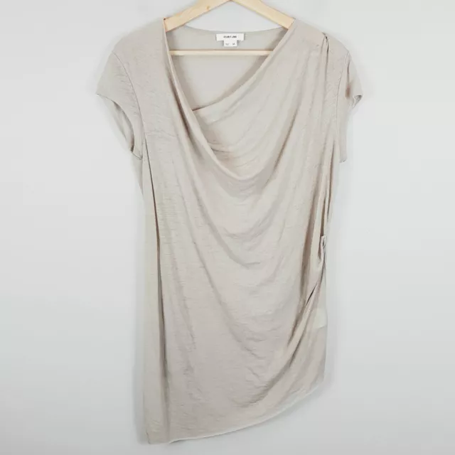 HELMUT LANG Womens Size M or 12 Cowl Neck Burnout Top