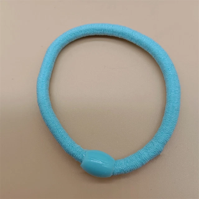 1PC New Hair Accessories Women High Elastic Hair Tie Rope light blue Hair Ring