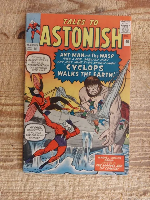 Marvel TALES TO ASTONISH Silver Age #46 1963 Cyclops Walks The Earth! FINE-