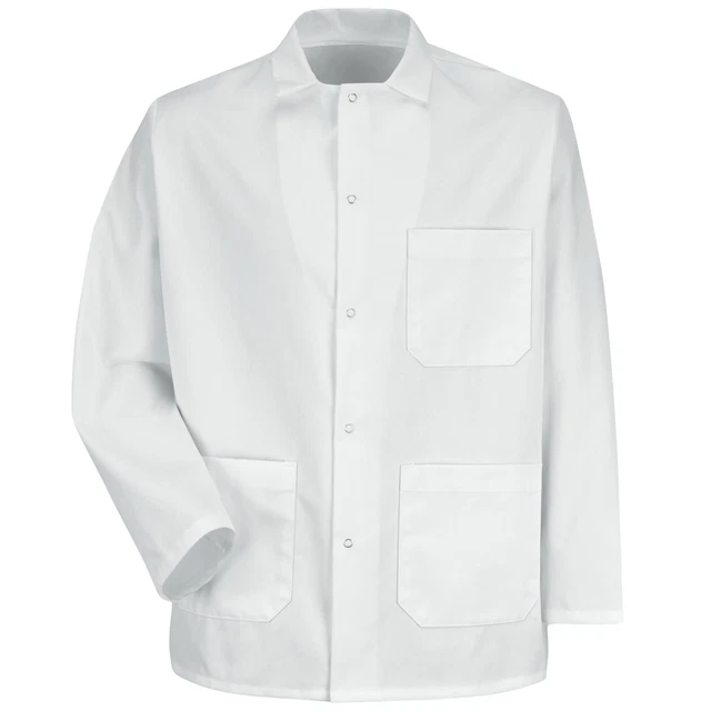 Red Kap Gripper-Front Short Butcher Coat