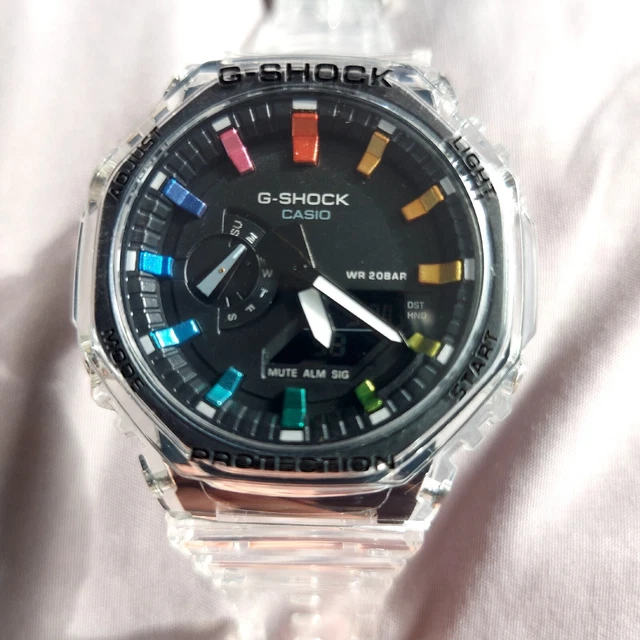 CASIO GSHOCK GA2100SKE Casioak Off Shore Rainbow Galaxy Custom Art
