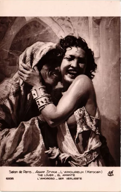 CPA AK Paris Salon. ADAM STYKA L'Amoureux (706665)