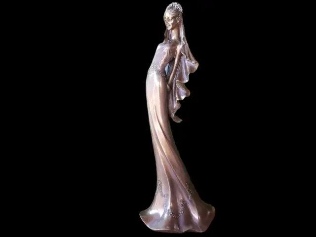 Statuette De Mariage Mariée Avec Voile Veronese Wu73408A4