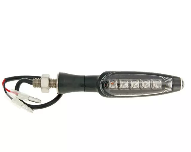 KOSO Blinker LED M8 Schwarz Matt YAMAHA AEROX CPI REX Roller Motorrad Quad