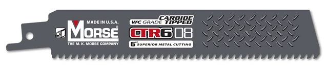 MK Morse CTR608MC1 6 in. Carbide Tipped Reciprocating Saw Blade, New