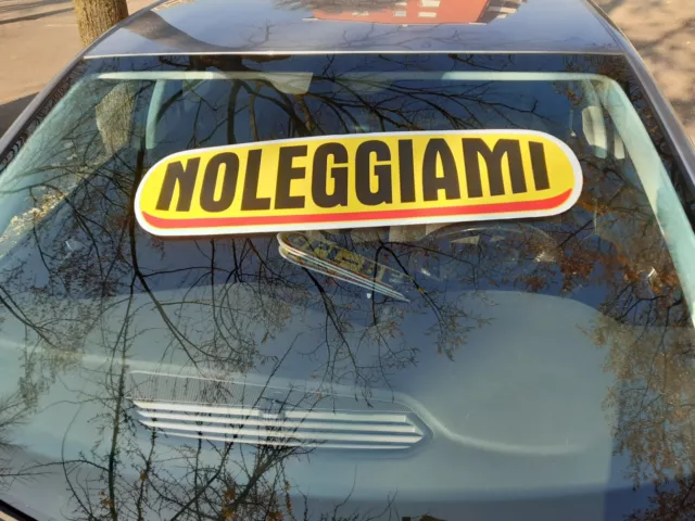 cartelli auto magnetici vetro tipo NOLEGGIAMI multiuso innovativo scritte varie