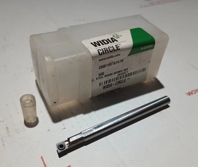 Widia Csbi16518757r Indexable 3/16" Coolant thru Boring Bar  2-1/2 OAL