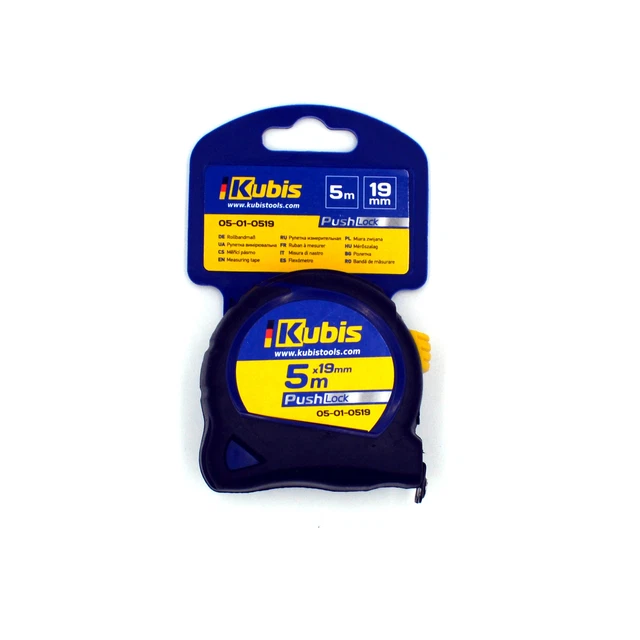 Nastro di misura 19 mm x 5 metri con fissaggio clip da cintura metro a rullo nastro
