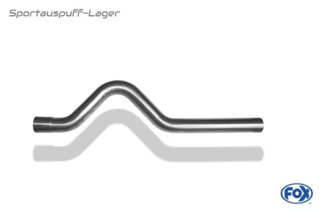 Fox Edelstahl Achsrohrbogen Ø 70mm Länge 650mm 2