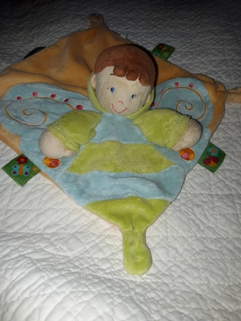 DPD /Doudou Plat Nicotoy Lutin Garçon (etiquette marque coupée)