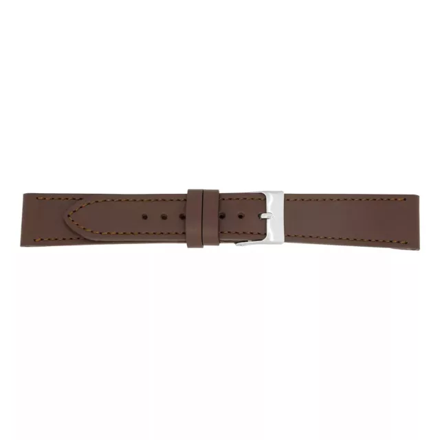 Bracelet Montre Classique Vache Brun Foncé De Pebro - 6