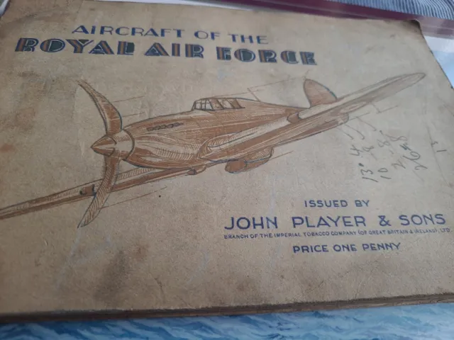 Vintage Players Cigarette Cards - Aircraft Of The Royal Air Force (1938)