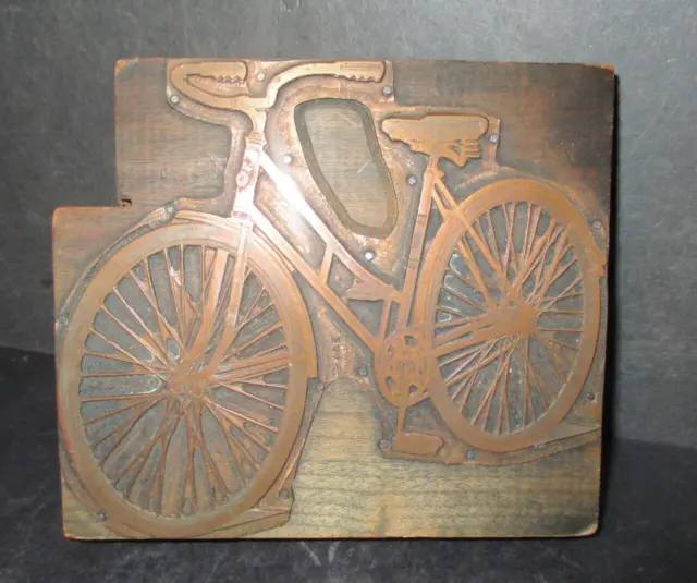 Antique Bicycle  Printing Block Plate B5R  Pp