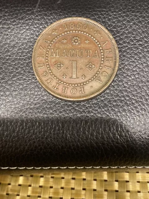 Angola 1860 1 Macuta XF