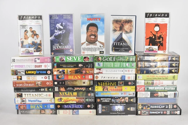BUNDLE OF VINTAGE VHS Video Tapes x42 1990s Films & TV Star Wars MIB ...