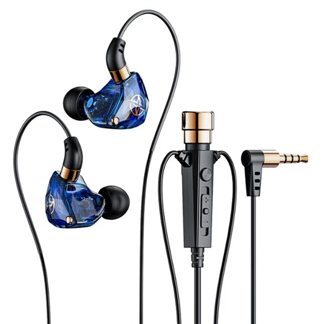 HiFi Wired Headphones with Microphone Noise-Cancelling Dynamic Earphones in L2L8