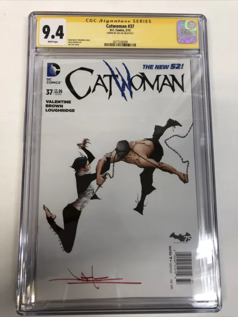 Catwoman (2015) #37 (CGC 9.4 WP SS) Signed By Jae Lee | Newsstand Rare