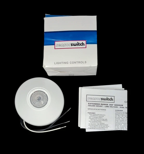 Sensor Switch CMR PDT 10 Extended Range  Ceiling Mount Occupancy Sensor - NIB