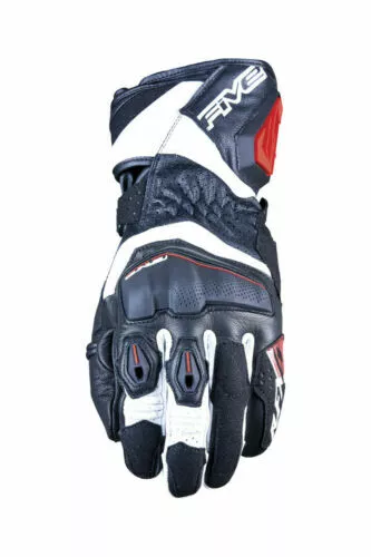 Five RFX4 Evo Motorcycle Glove Black-White-Red