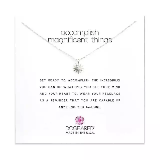 Dogeared Accomplish Magnificent Things Sterling Silver Necklace