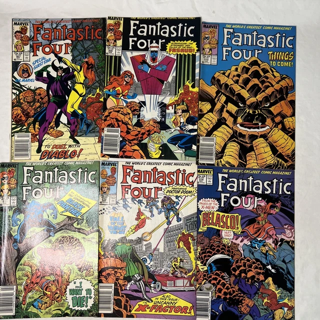 Marvel Fantastic Four #307-353 Lot of 11 Copper Age Vintage Comics 1987-91 Keys