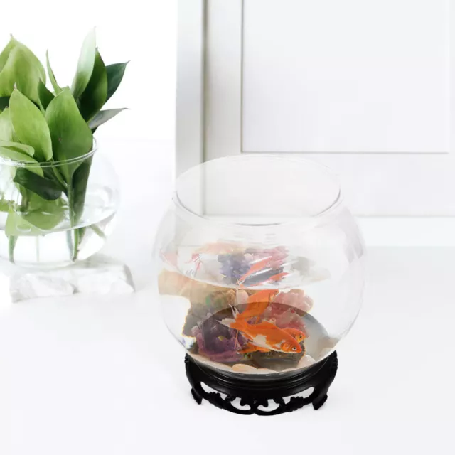 Anti-falling Fish Tank Plastic Bowl Terrarium Globe Plant Vase Office Container