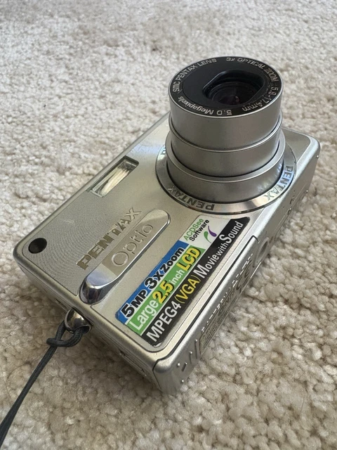 PENTAX OPTIO S5Z Digital Camera With Battery Working