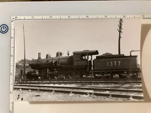 Vintage Foto Boston & Maine Railroad Lok 1377 Dover NH